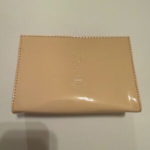 YVES SAINT LAURENT “YSL” Signature Embossed Cosmetic Pouch - NEW